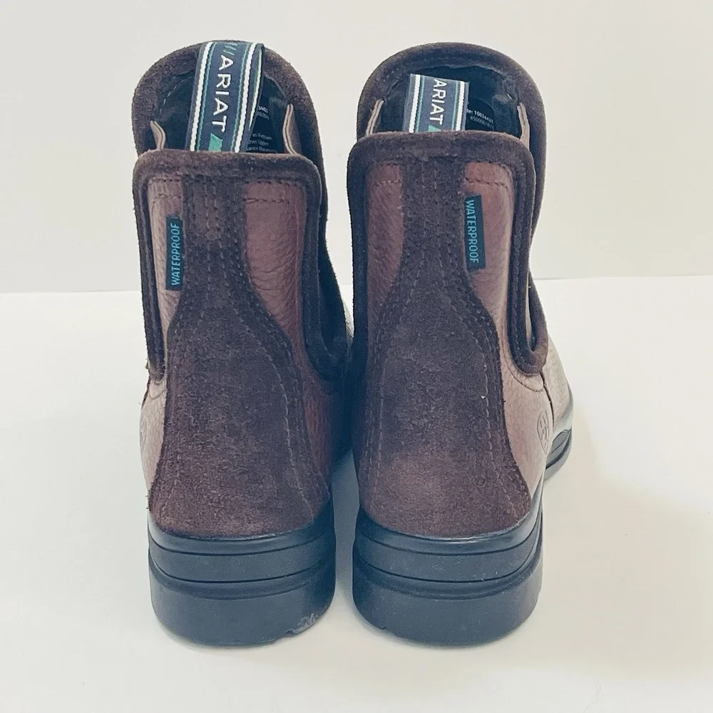 Ariat Women's Keswick H20 Waterproof Brown Short Riding Boot Sz 6.5 B